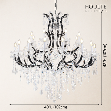 Roco Crystal Classical Round Chandelier 40"D