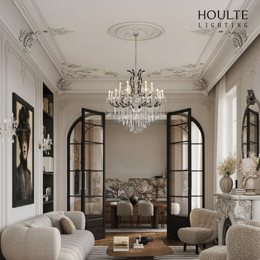 Roco Crystal Classical Round Chandelier 40"D