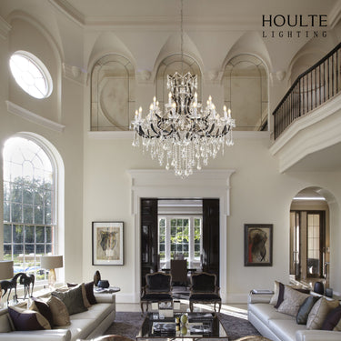 Roco Crystal Classical Round Chandelier 48"D
