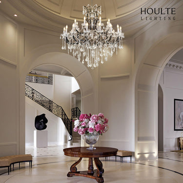 Roco Crystal Classical Round Chandelier 48"D