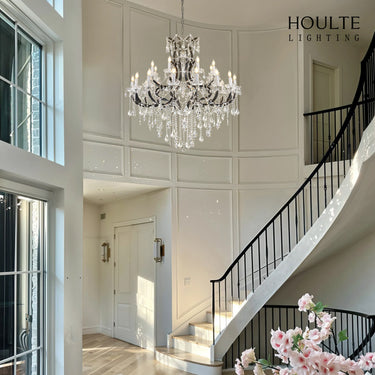 Roco Crystal Classical Round Chandelier 48"D