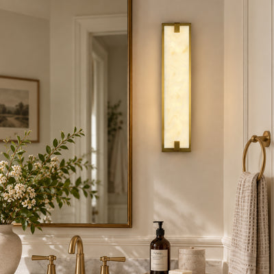Solvian Resin Rectangular Wall Sconce 18"/24"H