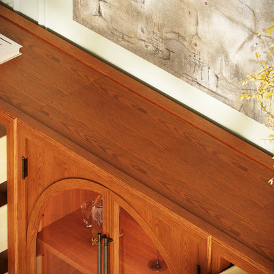 Alvar Arched 91″ Oak Modular Media Console(Set of 3)