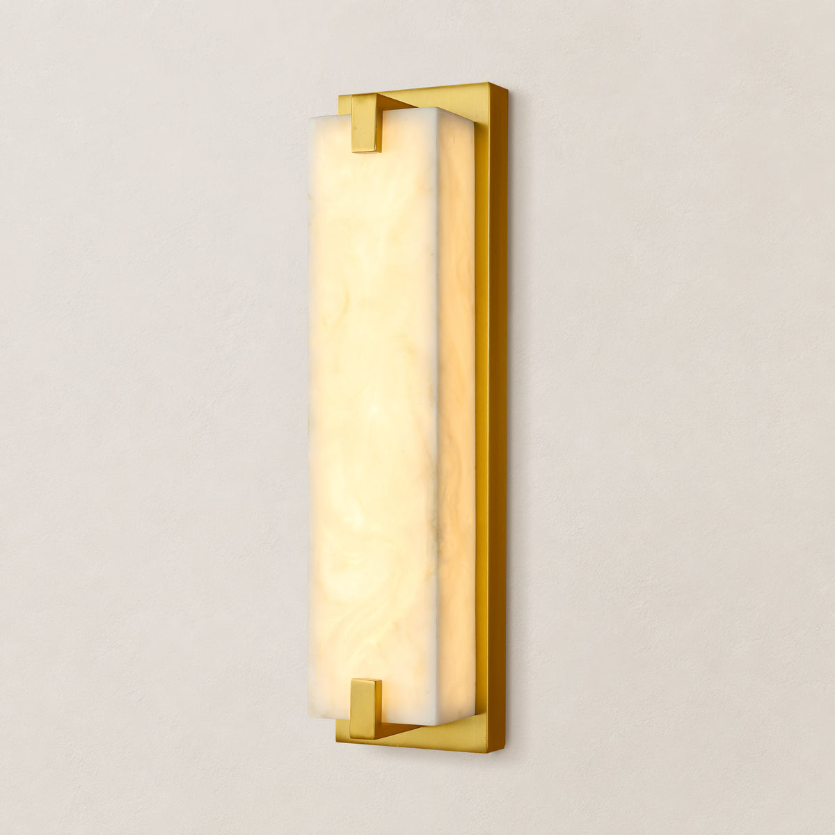 Solvian Resin Rectangular Wall Sconce 18"/24"H