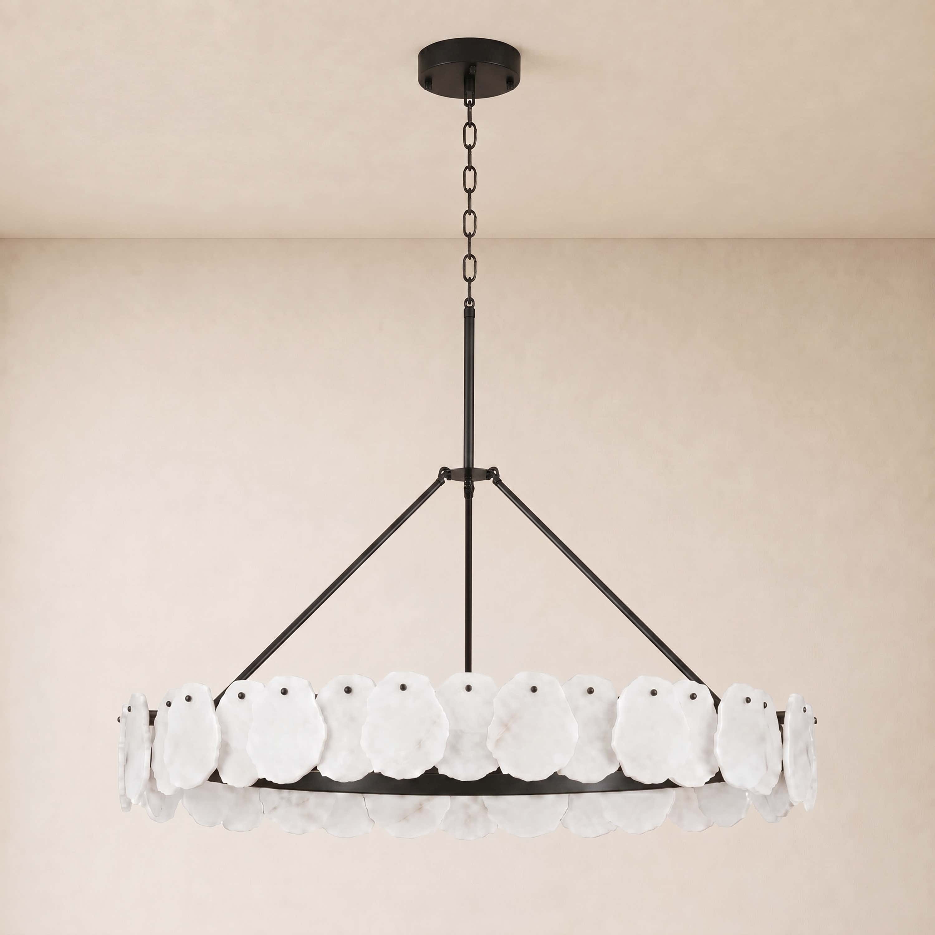 Moira Alabaster Custom Round Chandelier 48"D