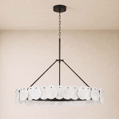 Moira Alabaster Custom Round Chandelier 48"D