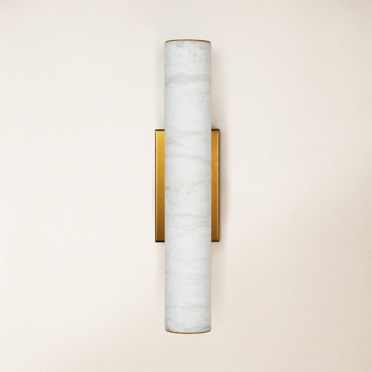 Sylvia Palladian Alabaster Wall Sconce 20"H