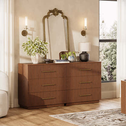 Holt 63“ Oak 6-Drawer Chest(Set of 2)
