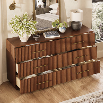 Holt 63“ Oak 6-Drawer Chest(Set of 2)