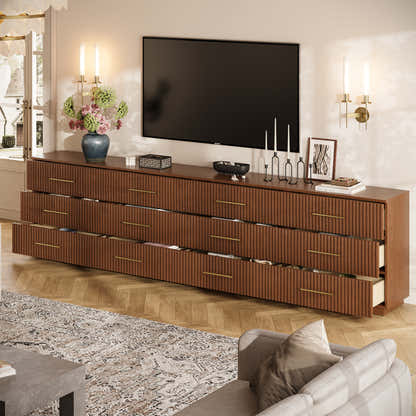 Holt 126" Oak 12-Drawer Chest(Set of 4)