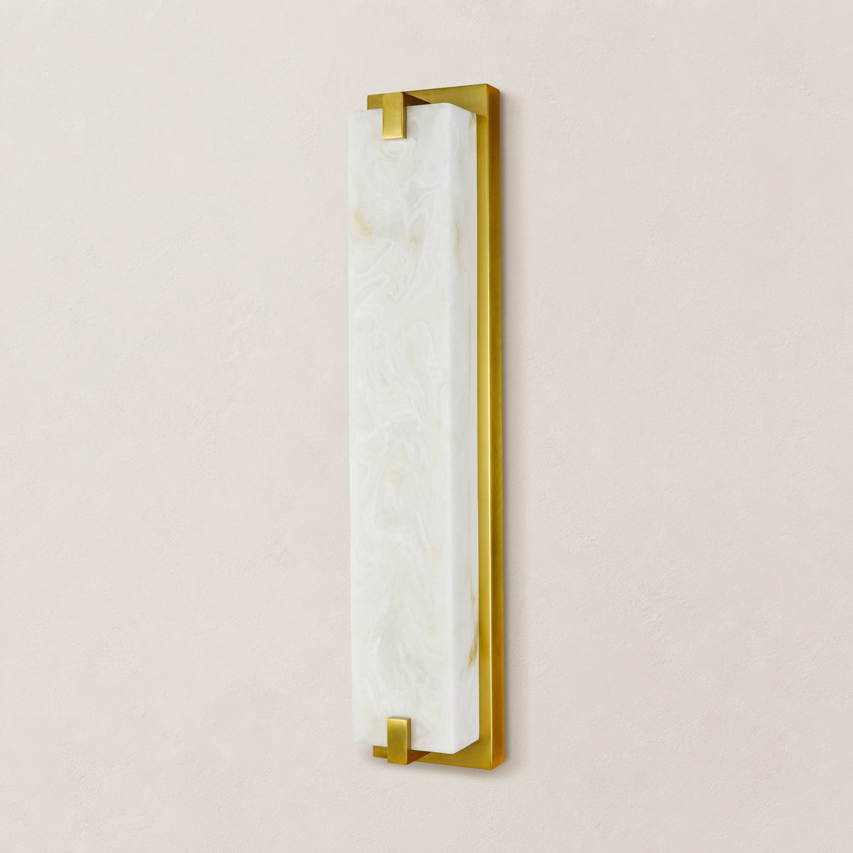 Solvian Resin Rectangular Wall Sconce 18"/24"H