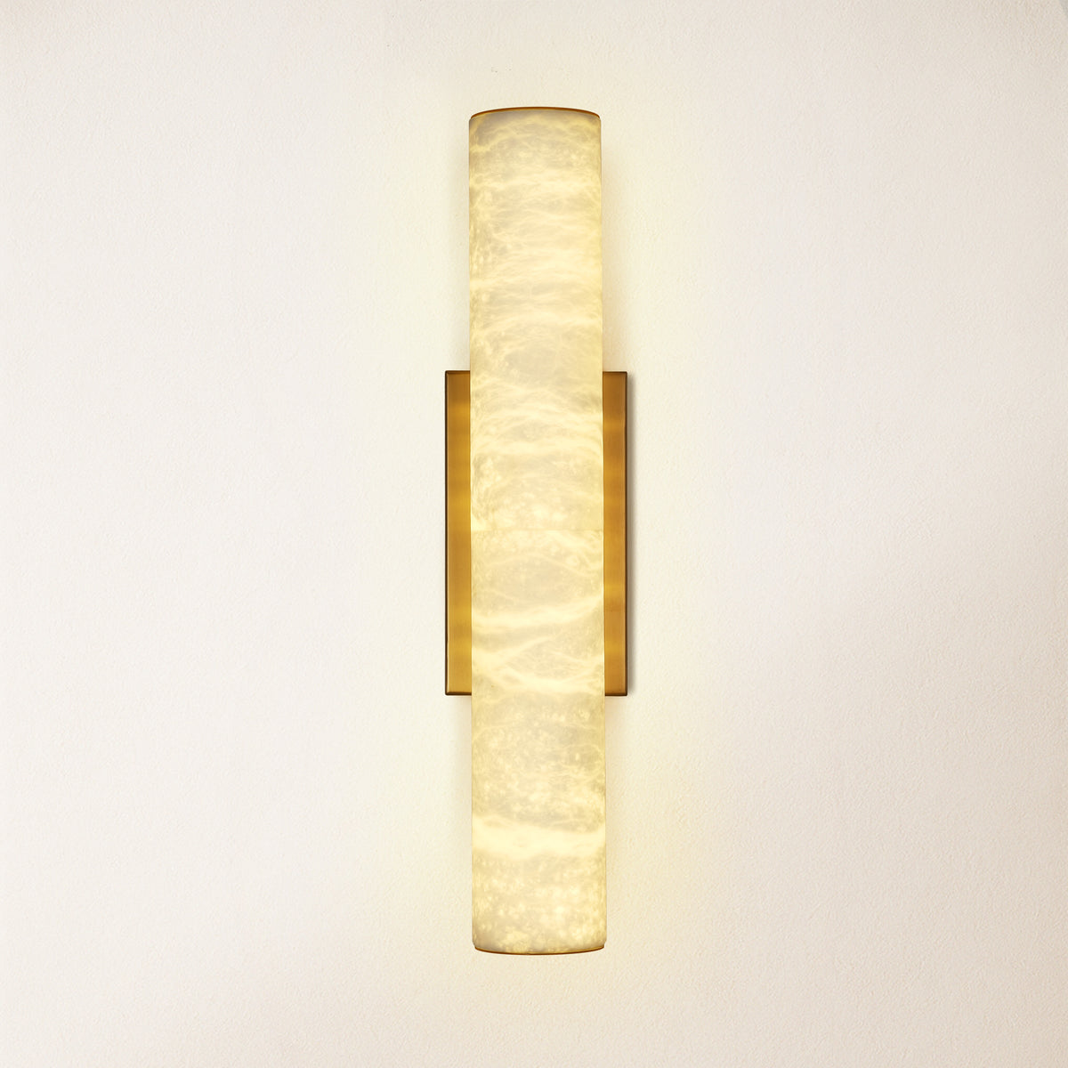 Sylvia Palladian Alabaster Wall Sconce 20"H