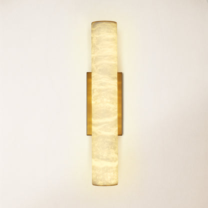 Sylvia Palladian Alabaster Wall Sconce 20"H