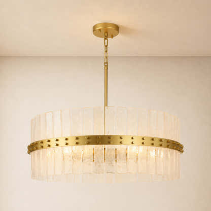 Mariselle Bubble Glass Round Chandelier 28"D