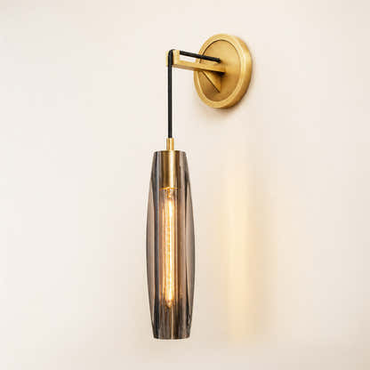 Virelle Smoke Crystal Wall Sconce