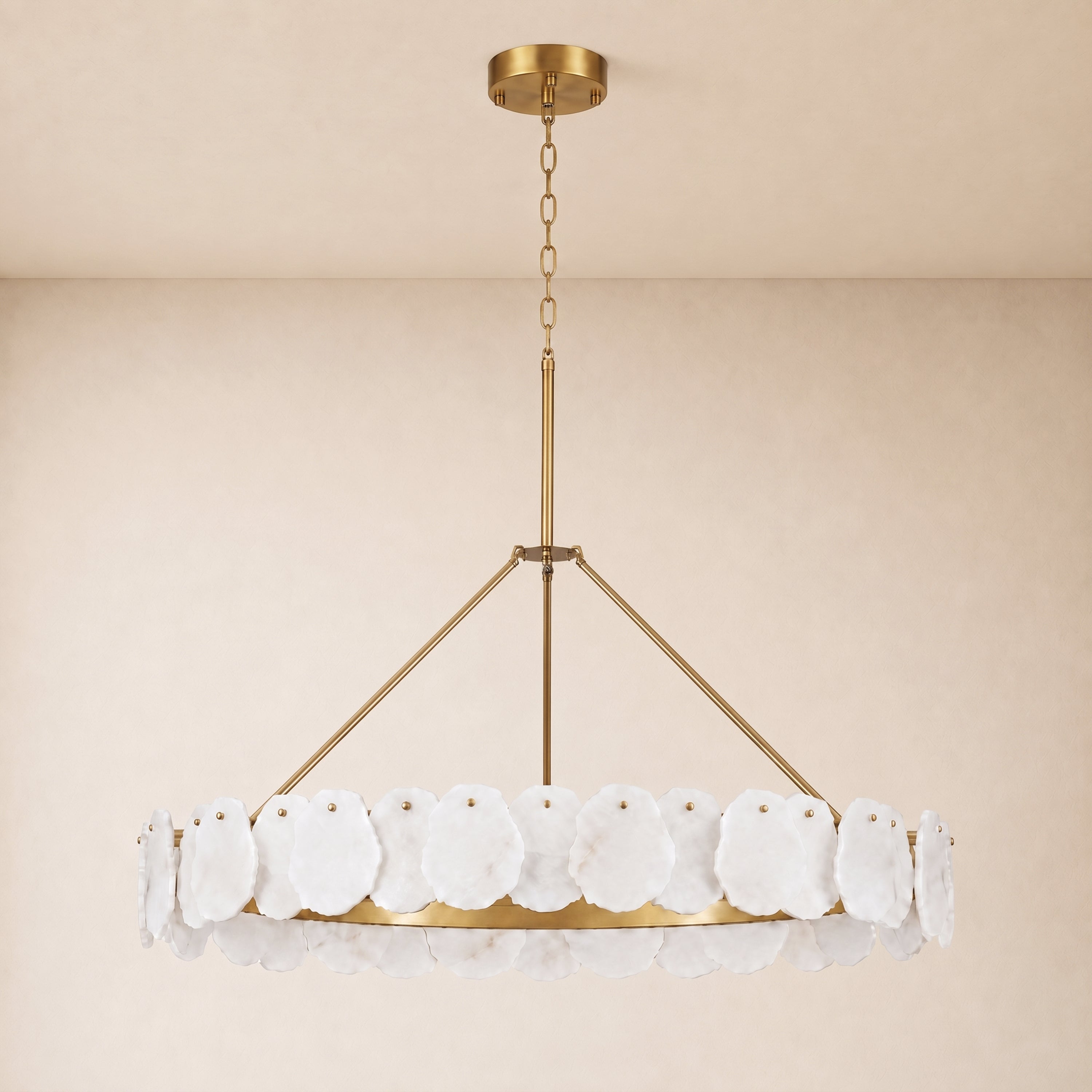 Moira Alabaster Custom Round Chandelier 48"D