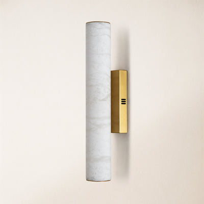 Sylvia Palladian Alabaster Wall Sconce 20"H