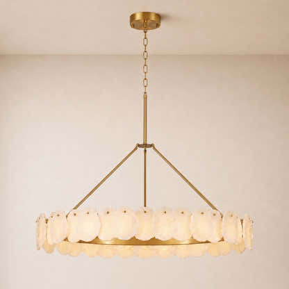 Moira Alabaster Custom Round Chandelier 48"D