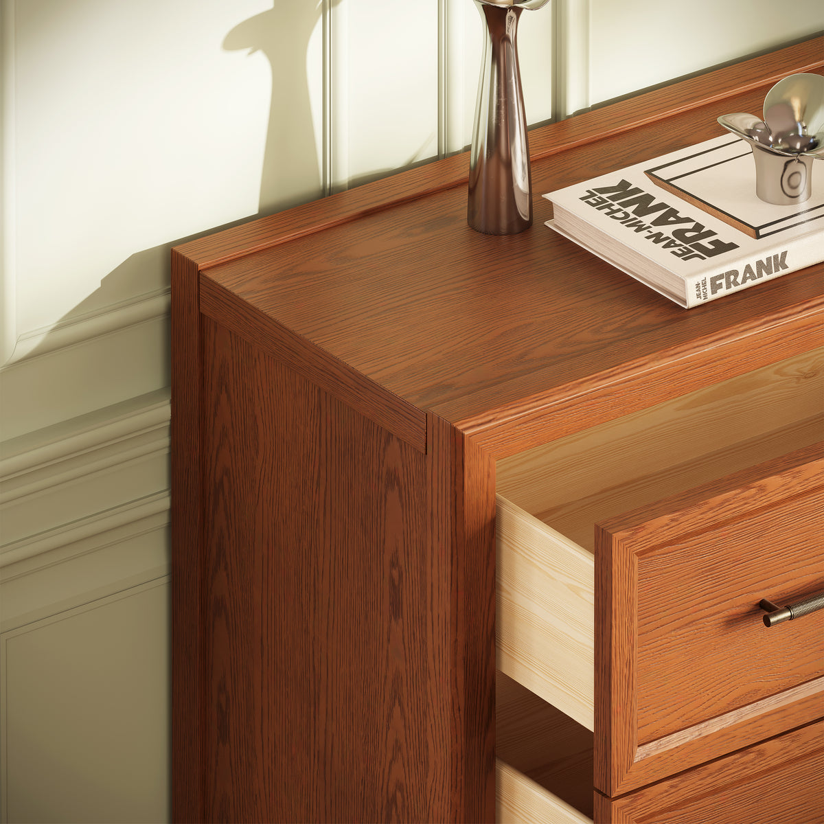 Alvar Arched 91″ Oak Modular Media Console(Set of 3)