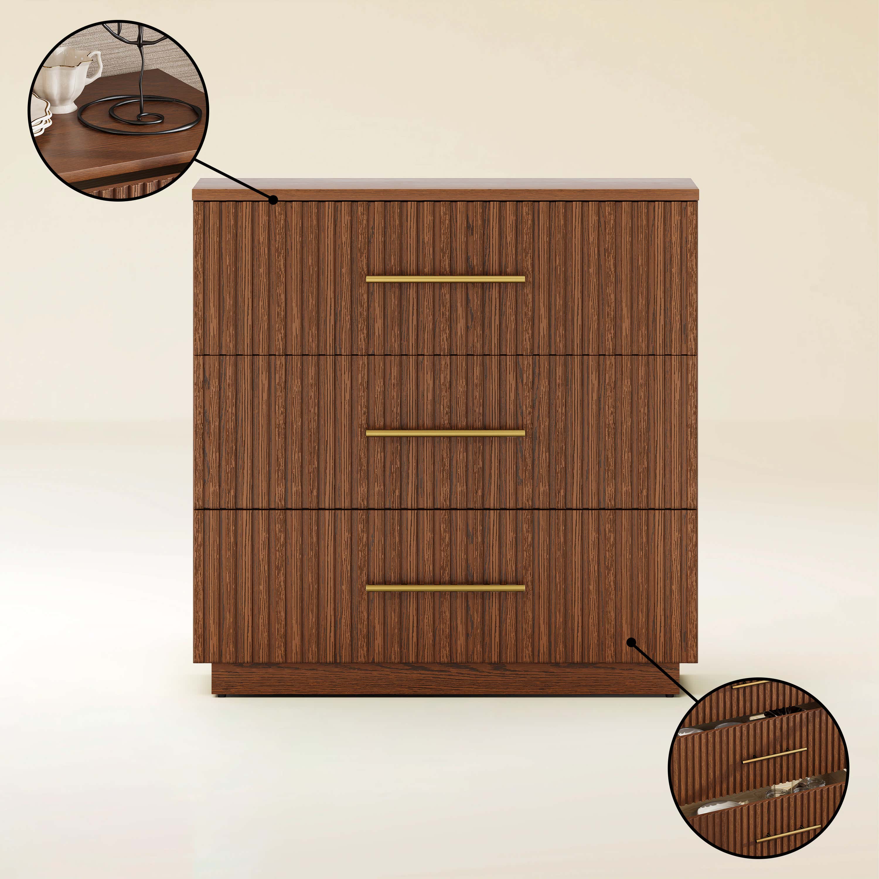 Holt 32" Oak Drawer Chest