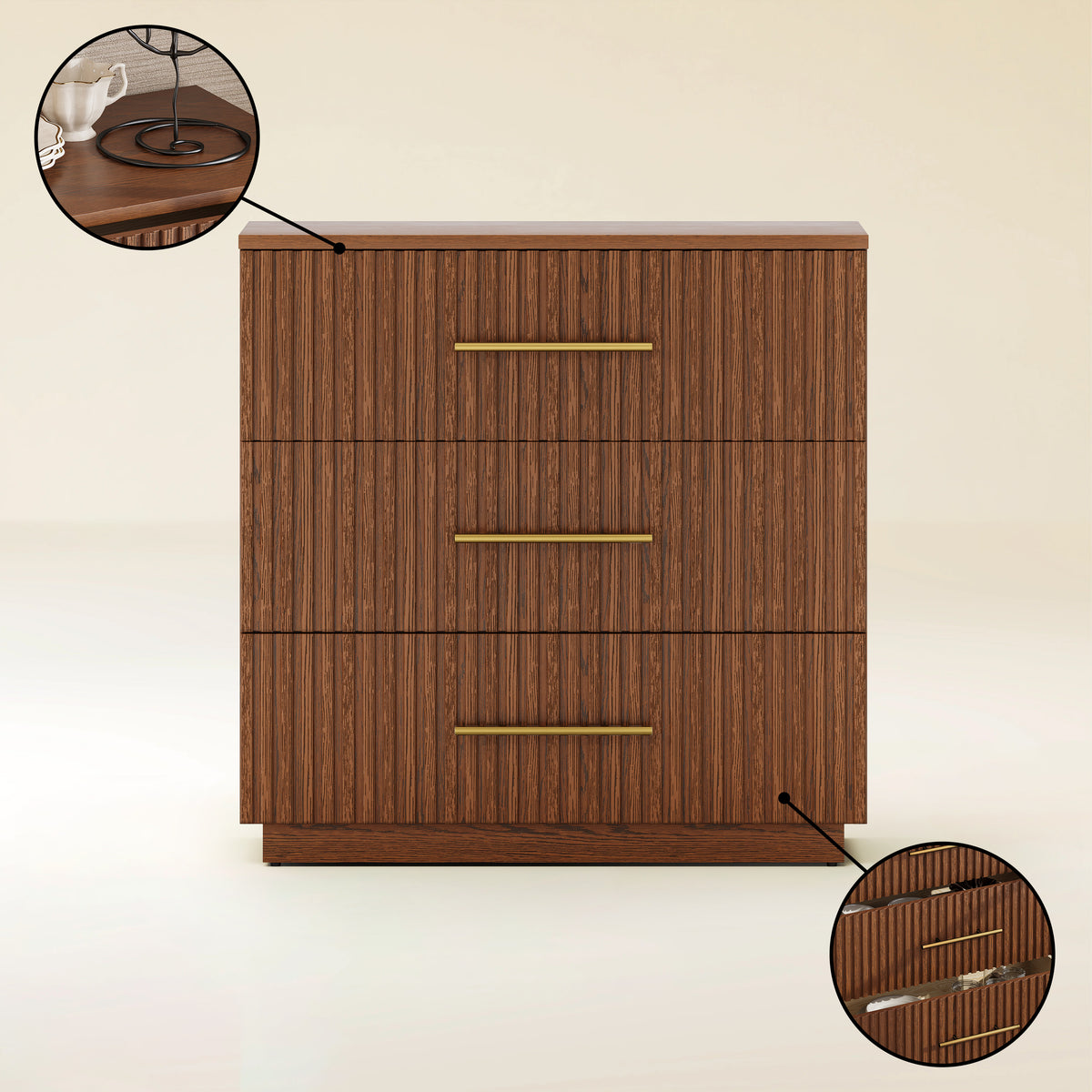 Holt 32" Oak Drawer Chest