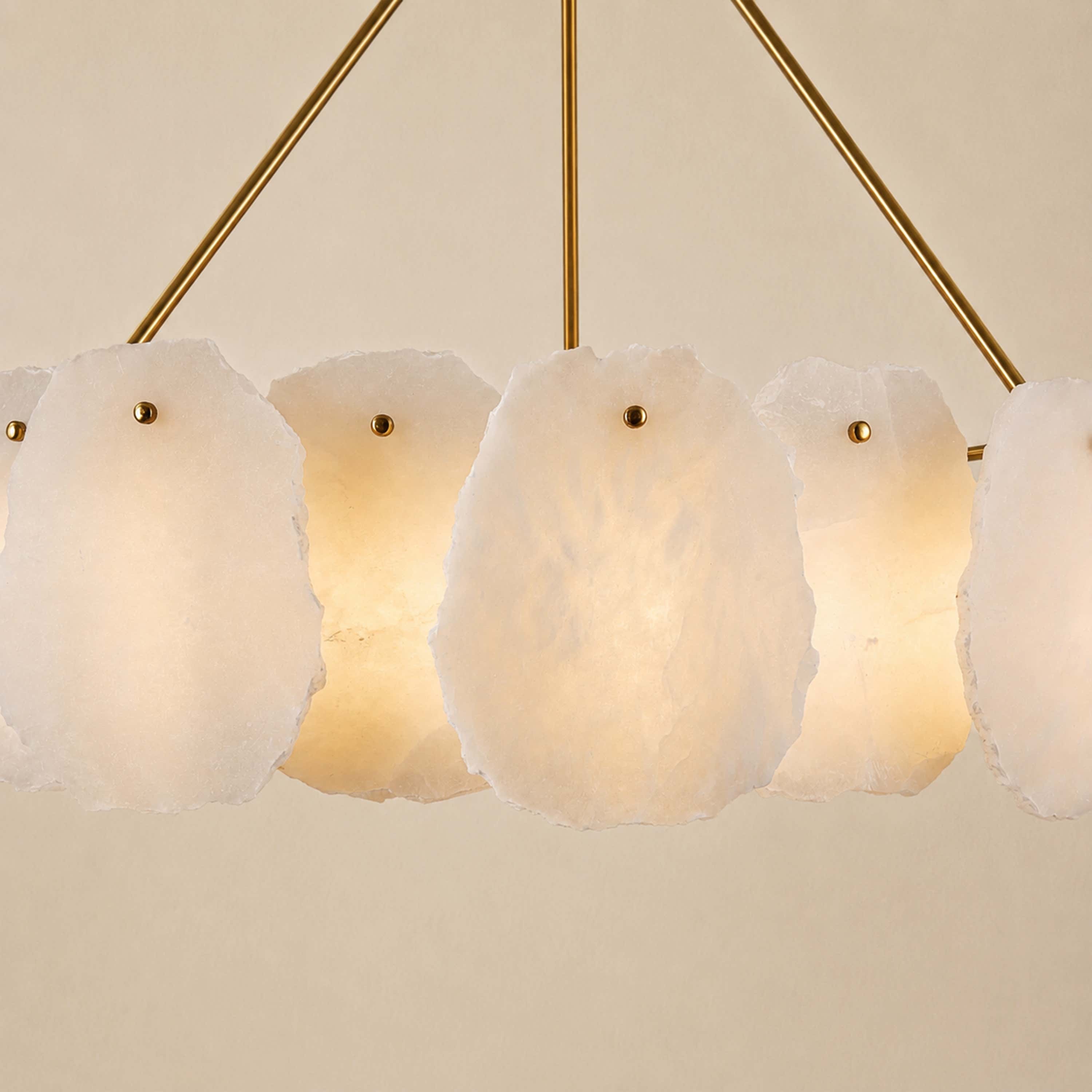 Moira Alabaster Custom Round Chandelier 48"D