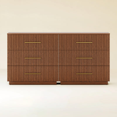 Holt 63“ Oak 6-Drawer Chest(Set of 2)