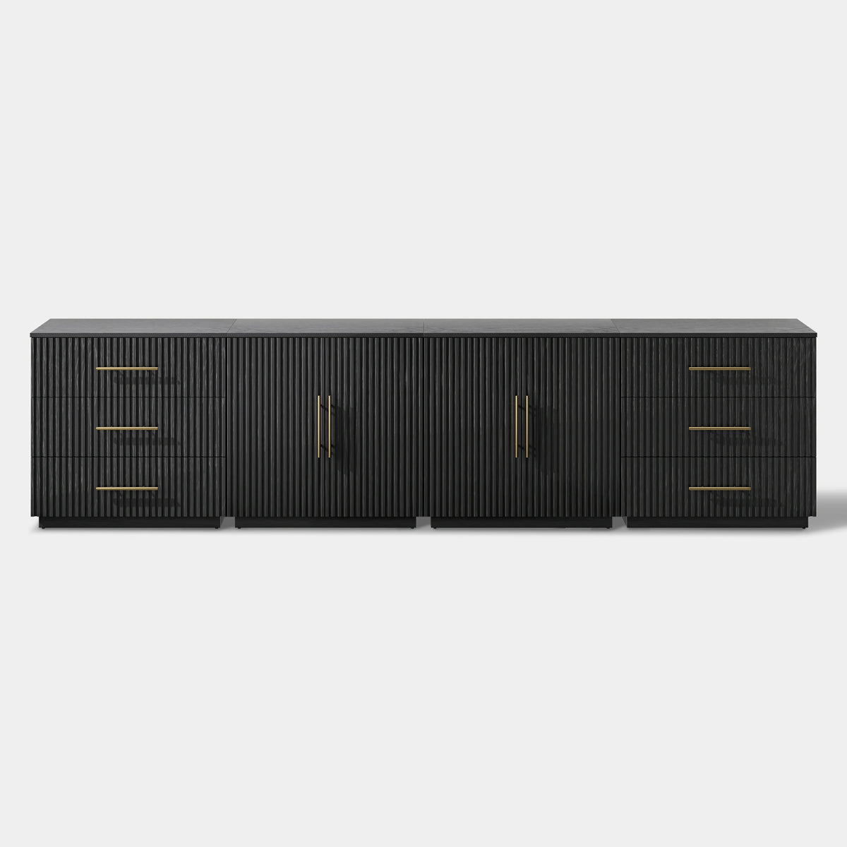 Holt Oak Modular Media Console (Set of 4)