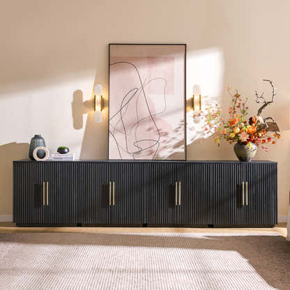 Holt 126″ Solid Oak Console(Set of 4)