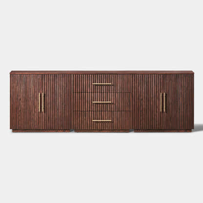 Holt Oak Modular Media Console (Set of 3)