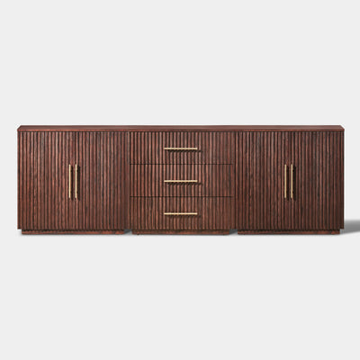 Holt Oak Modular Media Console (Set of 3)