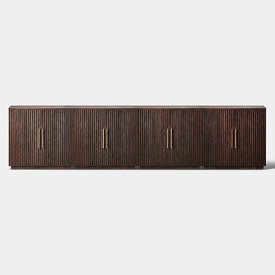 Holt 126″ Solid Oak Console(Set of 4)