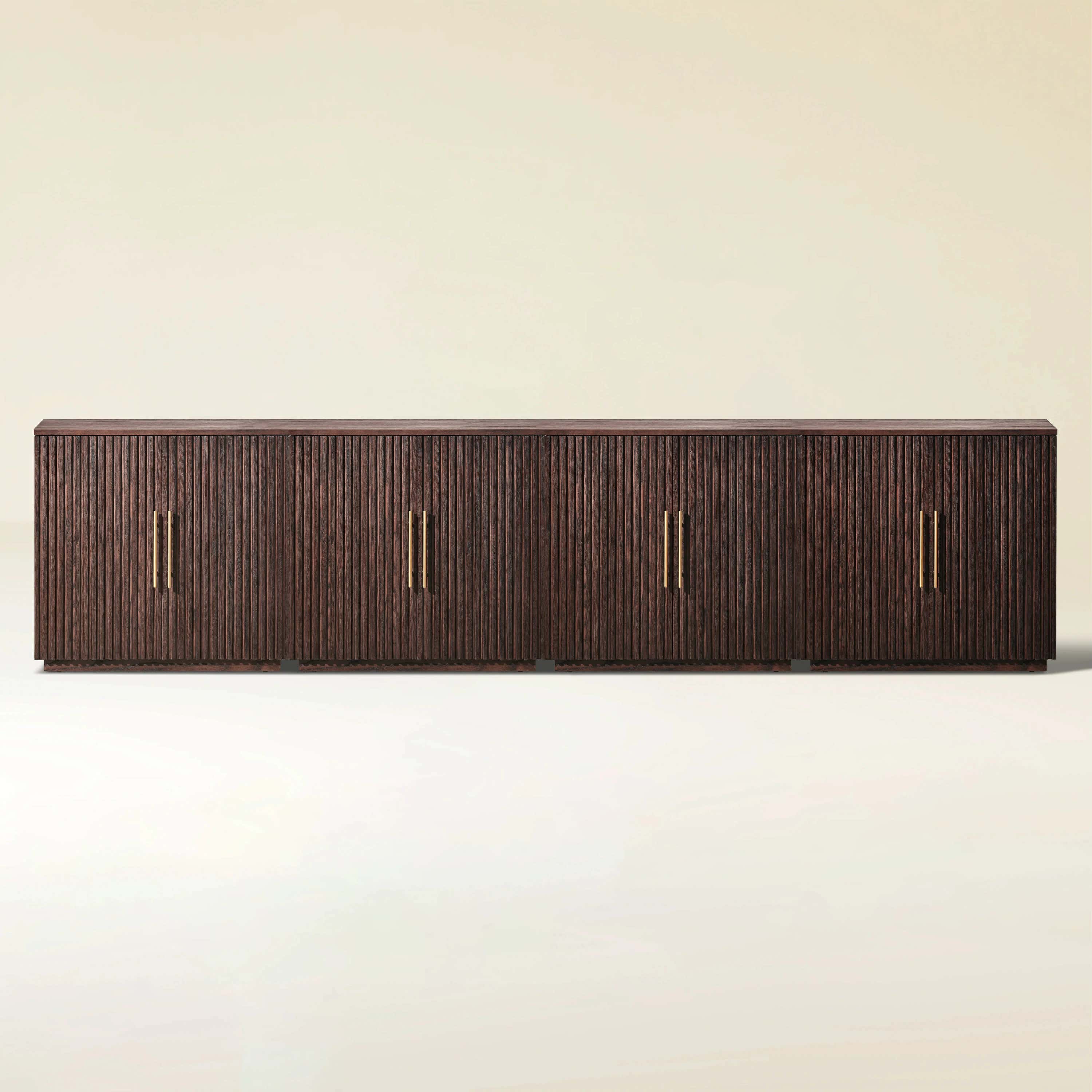 Holt 126″ Solid Oak Console(Set of 4)