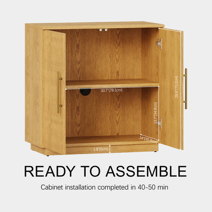 Holt 126″ Oak Media Console(Set of 4)