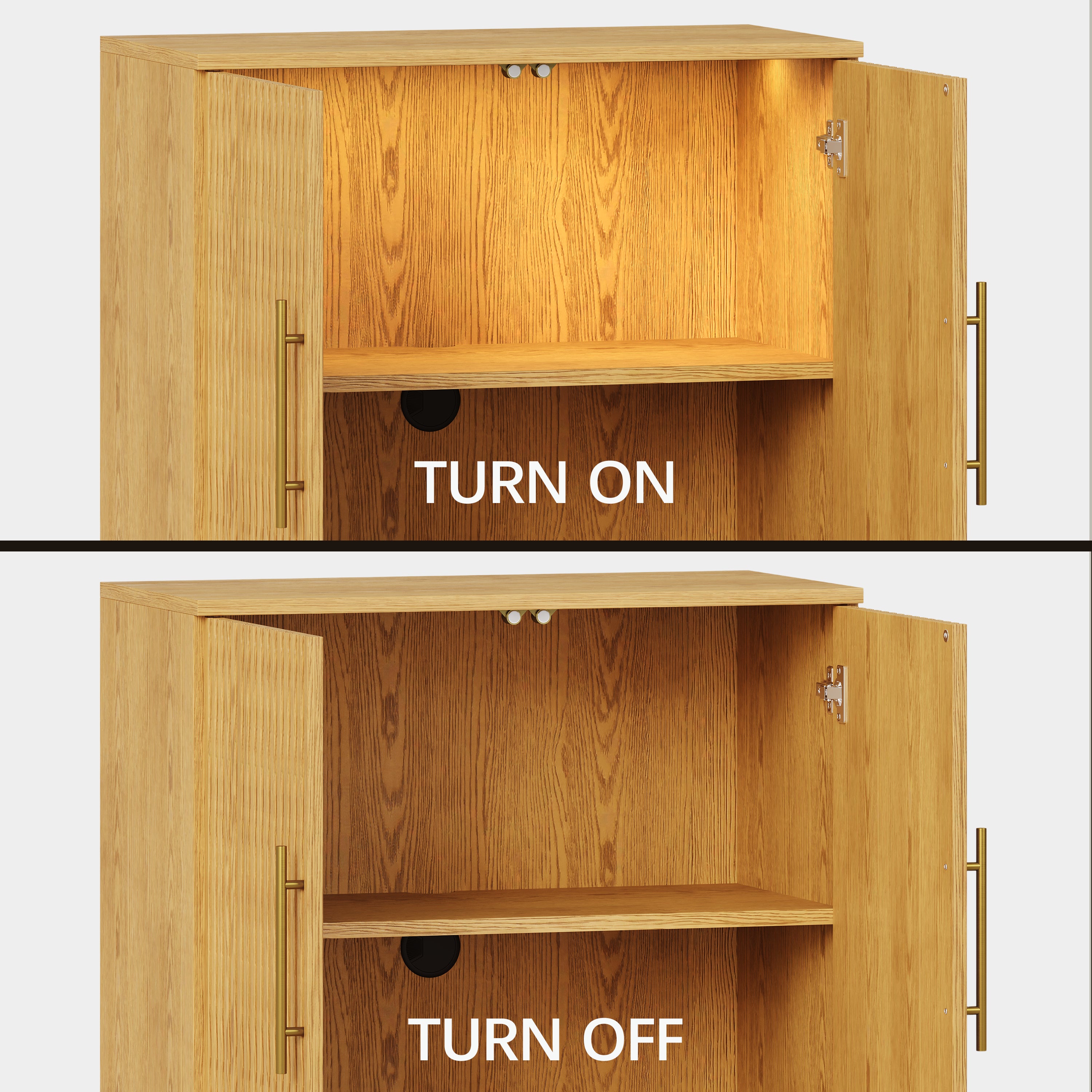 Holt 126″ Oak Media Console(Set of 4)