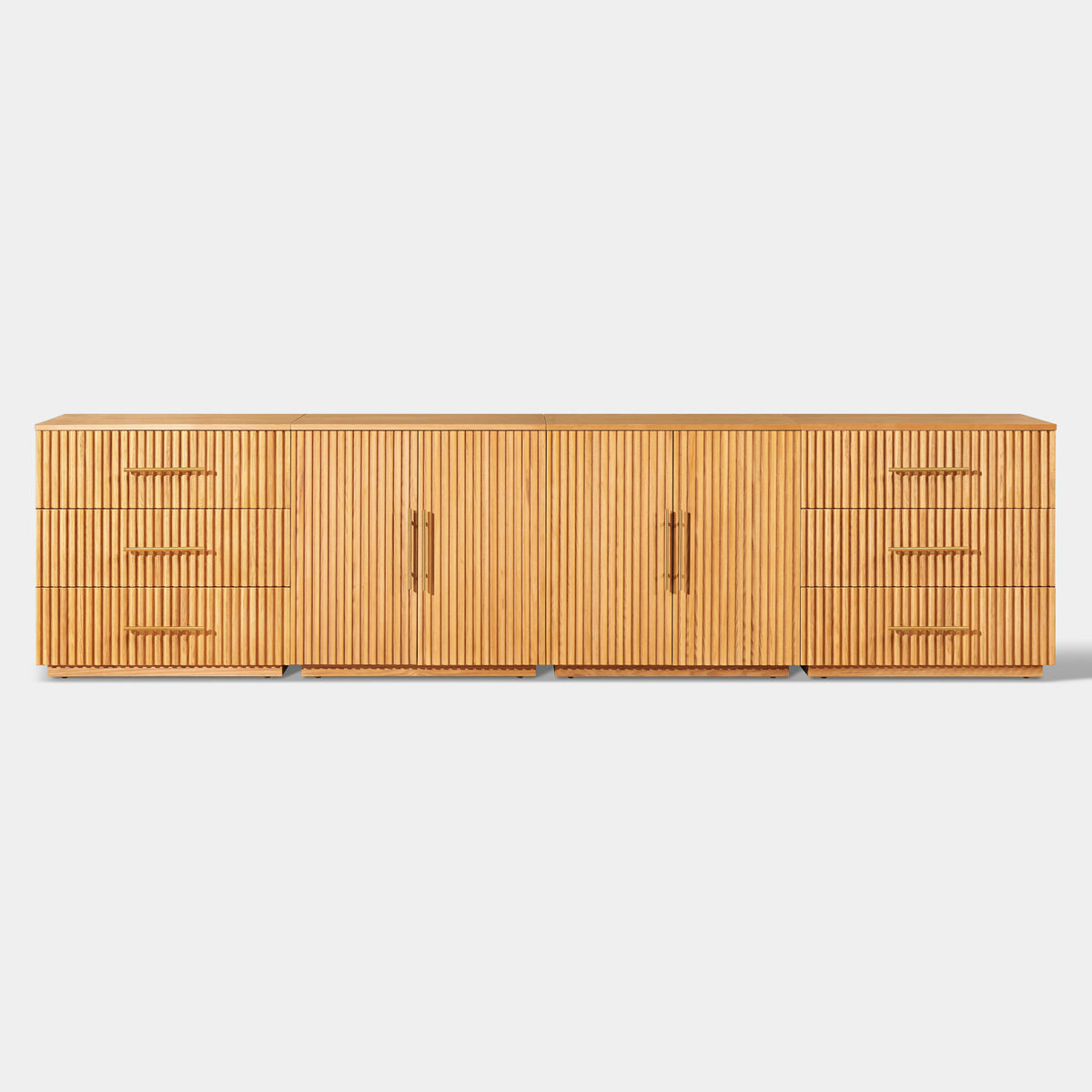 Holt Oak Modular Media Console (Set of 4)
