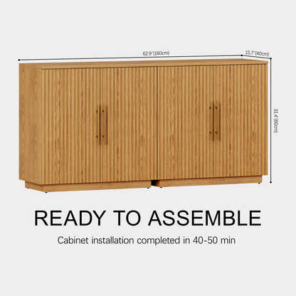 Holt 63″ Solid Oak Console(Set of 2)