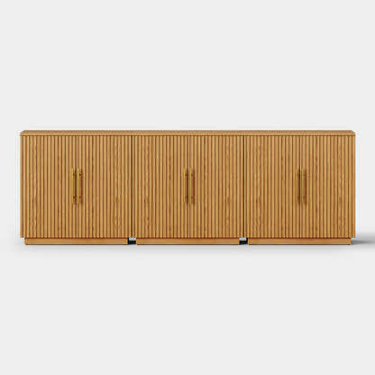 Holt 95″ Solid Oak Console(Set of 3)