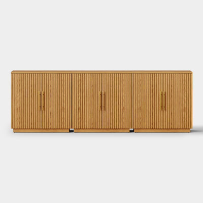 Holt 95″ Solid Oak Console(Set of 3)
