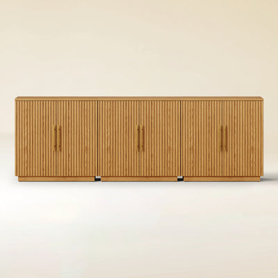Holt 95″ Solid Oak Console(Set of 3)