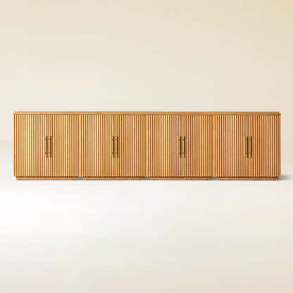 Holt 126″ Solid Oak Console(Set of 4)