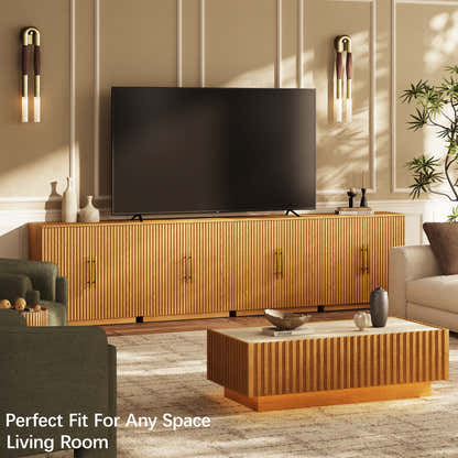 Holt 126″ Solid Oak Console(Set of 4)