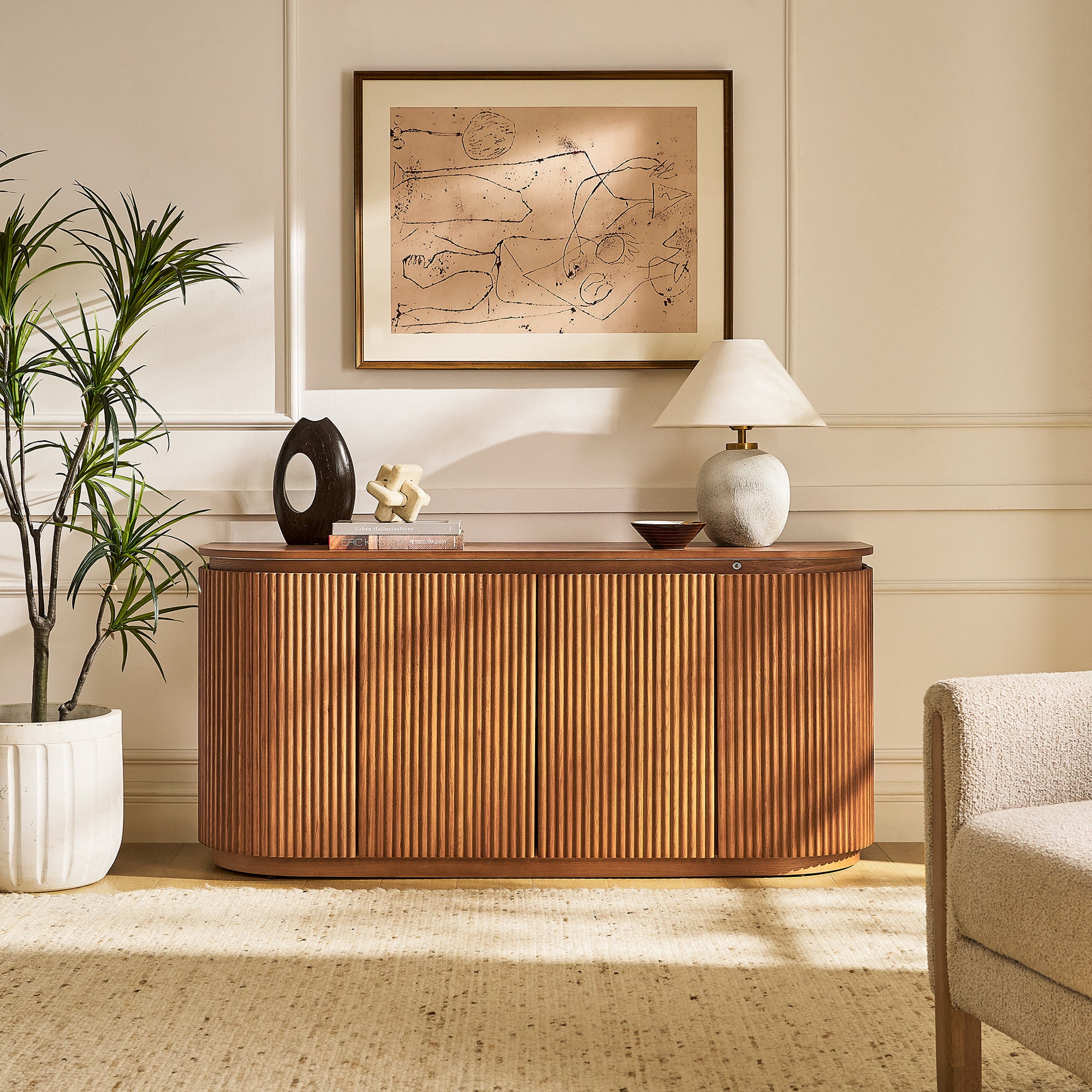 Ewan Oak Sideboard 63"