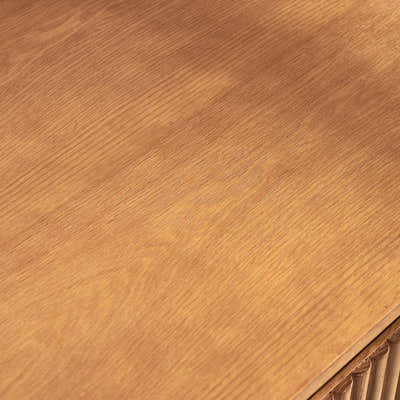 Ewan 63" Oak Slatted Sideboard Buffet Cabinet