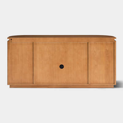 Ewan 63" Oak Slatted Sideboard Buffet Cabinet
