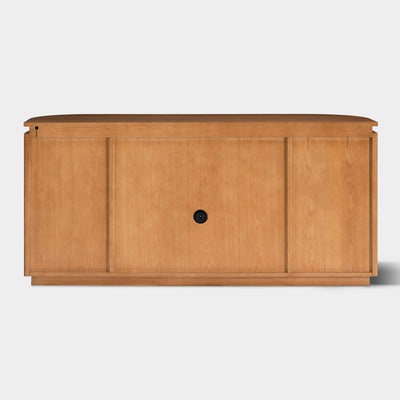 Ewan 63" Oak Slatted Sideboard Buffet Cabinet
