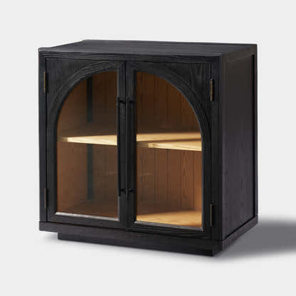 Alvar Arched 32″  Oak Storage Cabinet