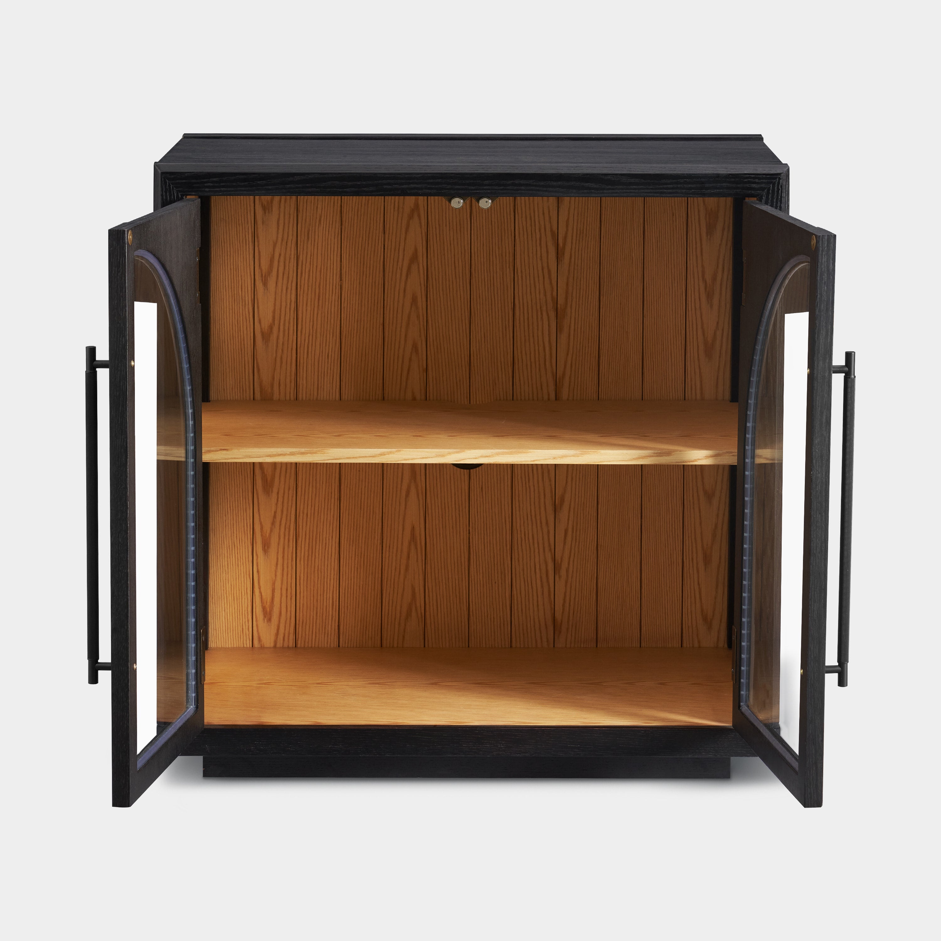 Alvar Arched 32″  Oak Storage Cabinet