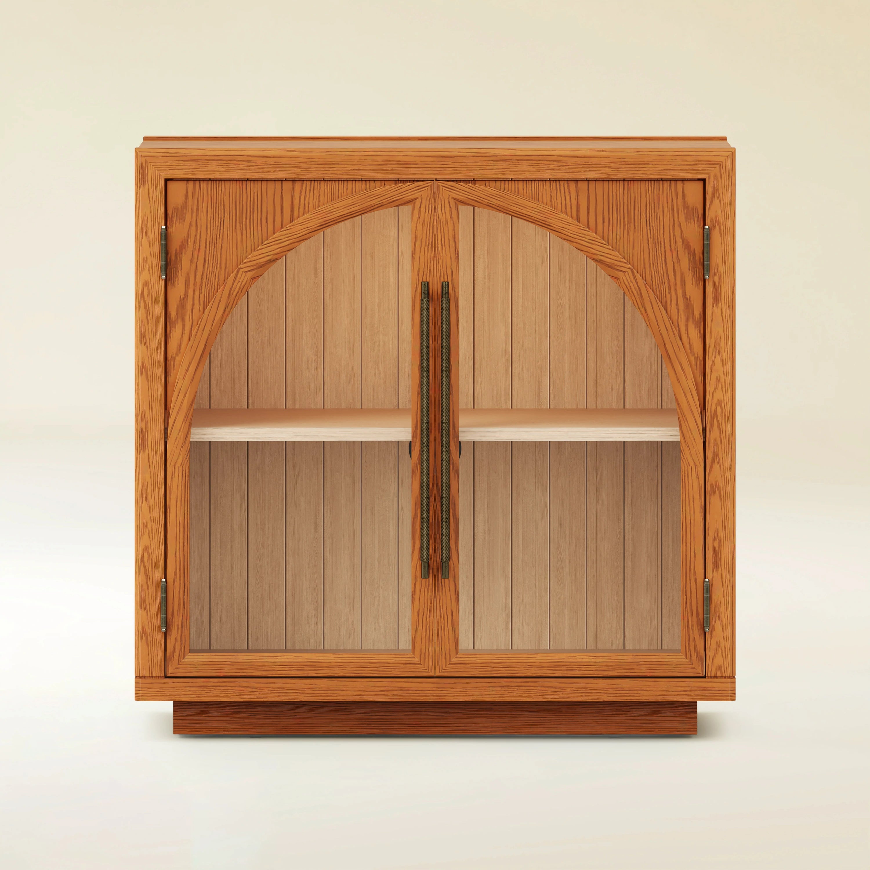 Alvar Arched 32″  Oak Storage Cabinet