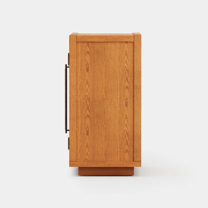 Alvar Arched 95″ Oak Media Console(Set of 3)